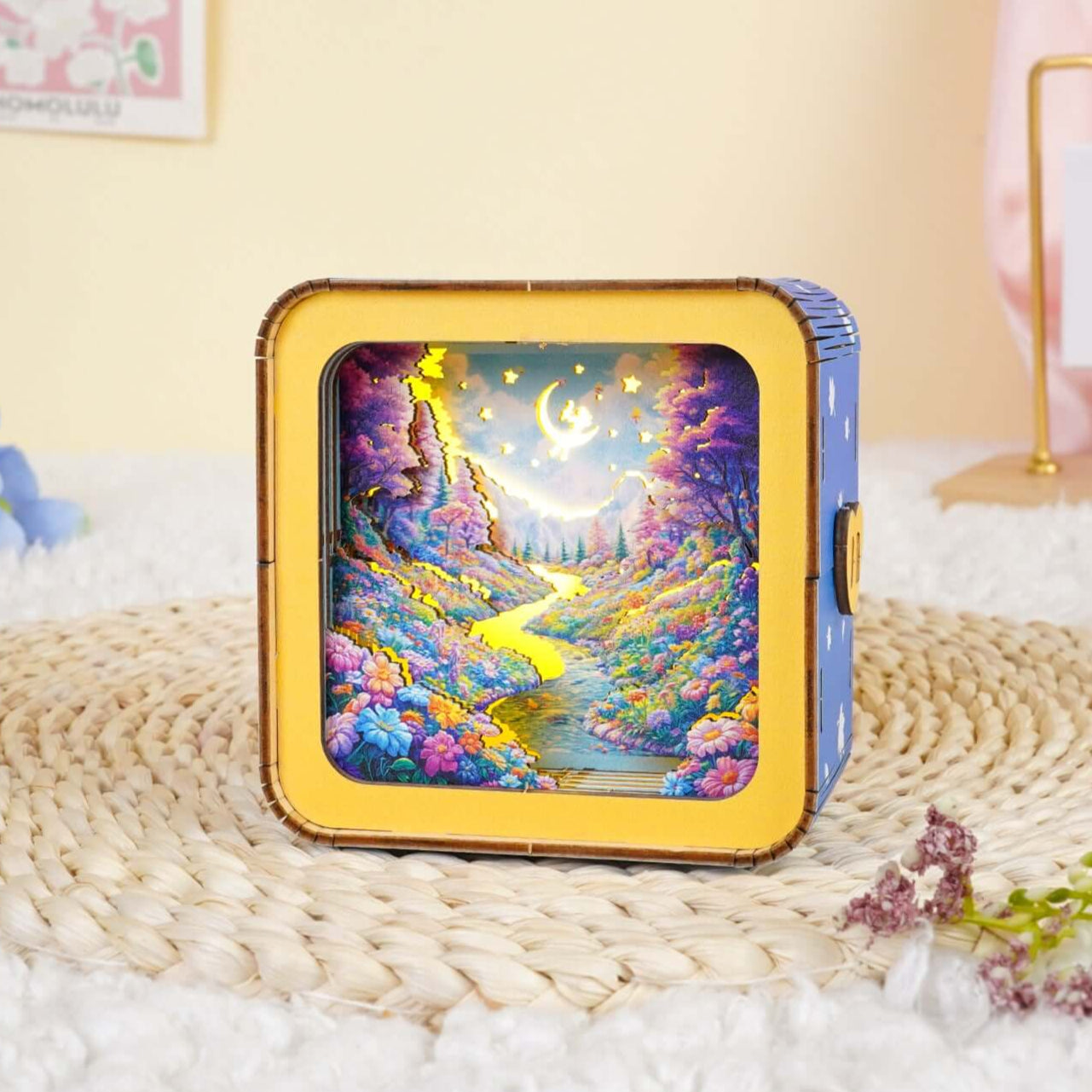 3D Wooden Puzzle Night Light, DIY kits for adults