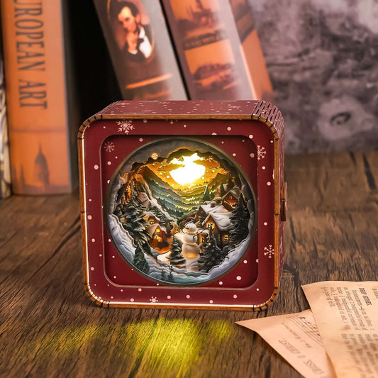 3D Wooden Puzzle Night Light, DIY kits for adults