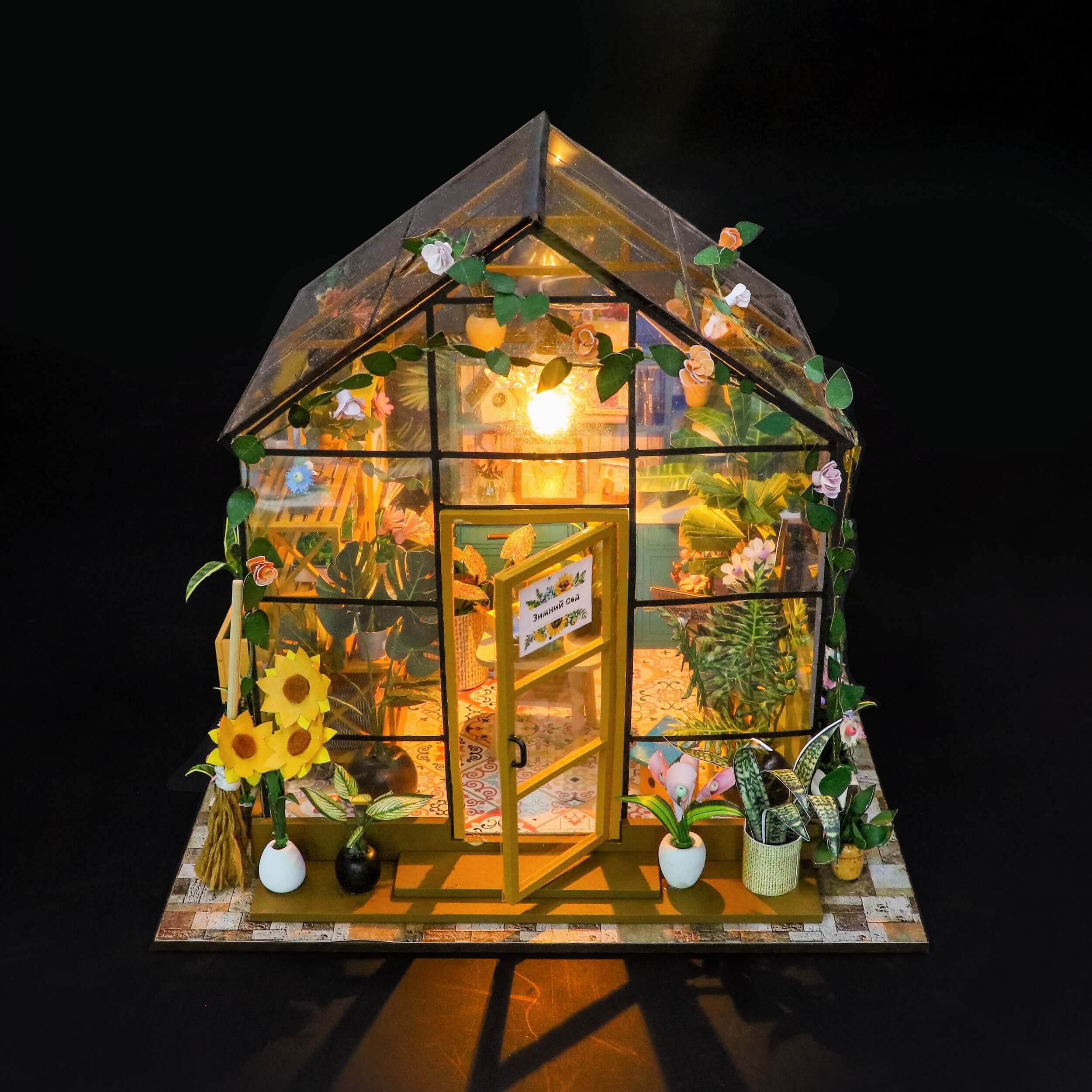 DIY miniature house kit, dollhouse kit for adults