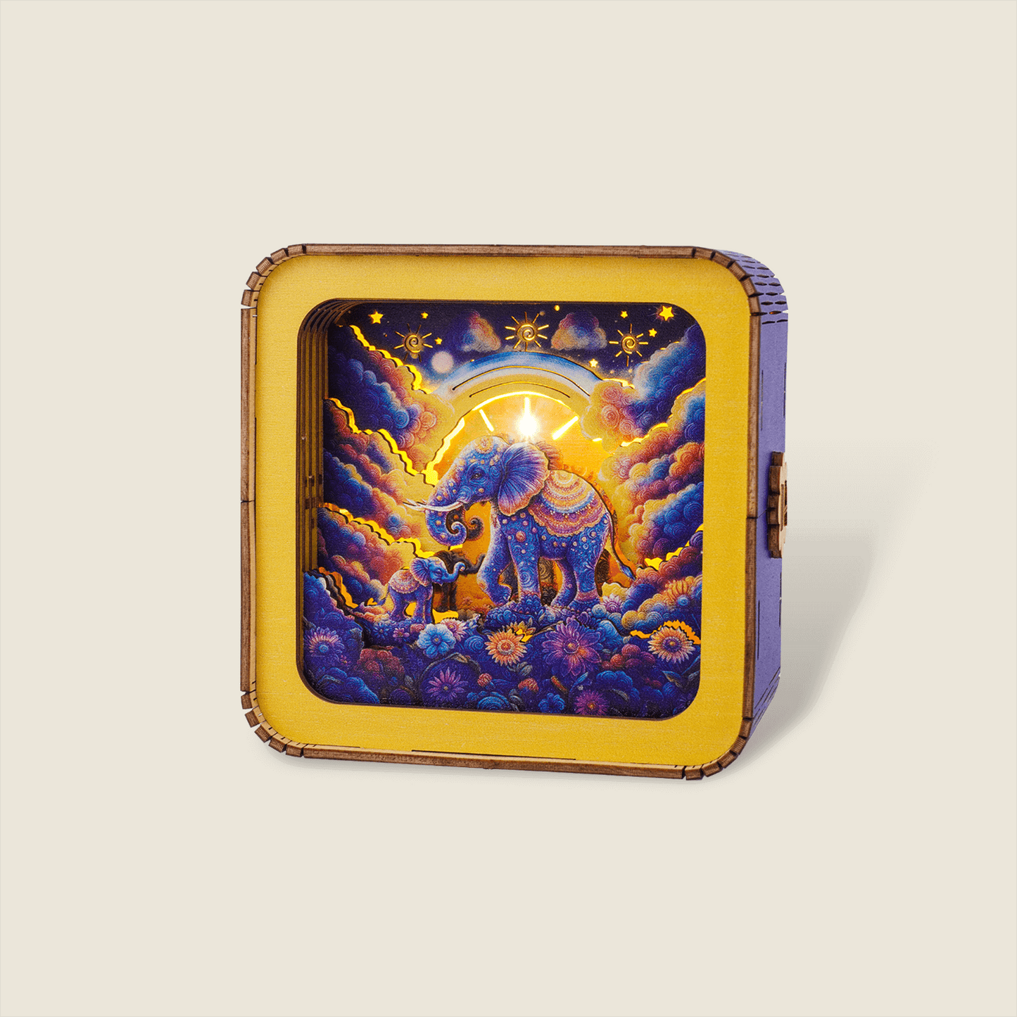 3D Wooden Puzzle Night Light, DIY kits for adults