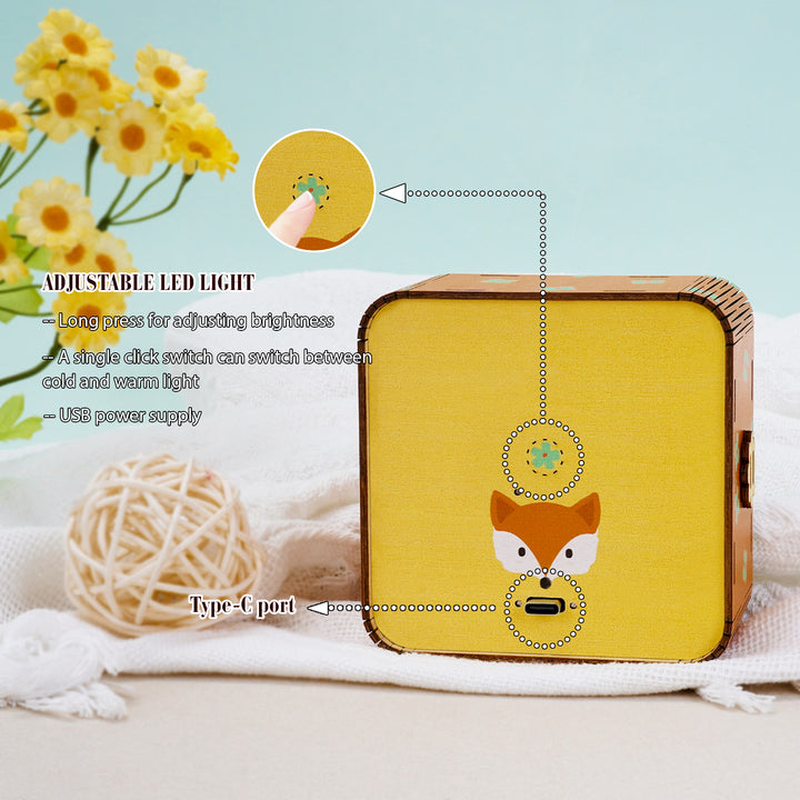 Magical Oak Tree - Personalized 3D Wooden Puzzle Night Light Kit For Kids