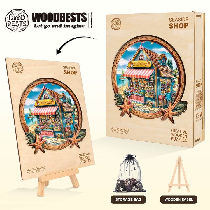 Seaside Shop Wooden Jigsaw Puzzle