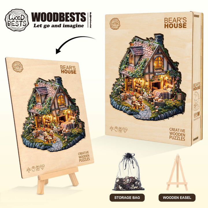 Bear's house Wooden Jigsaw Puzzle