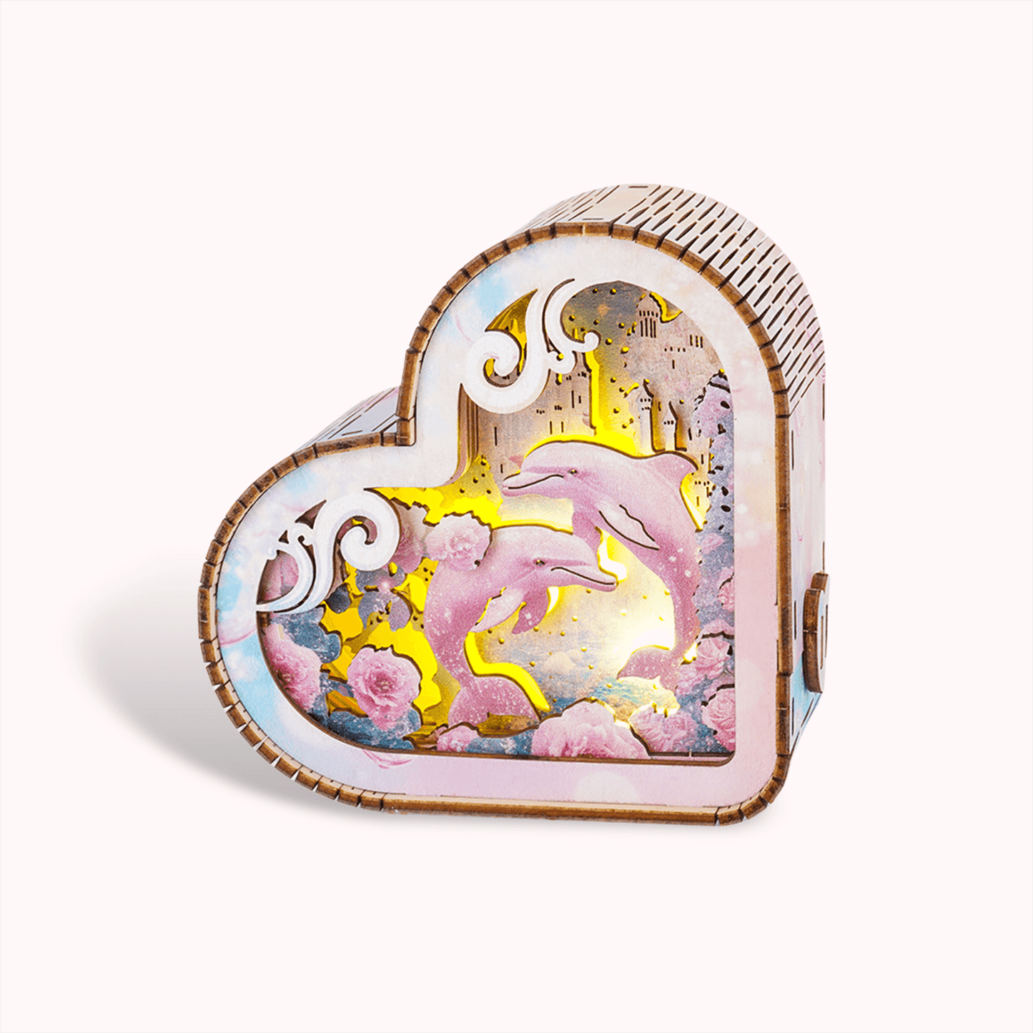 3D Wooden Puzzle Night Light, DIY kits for adults