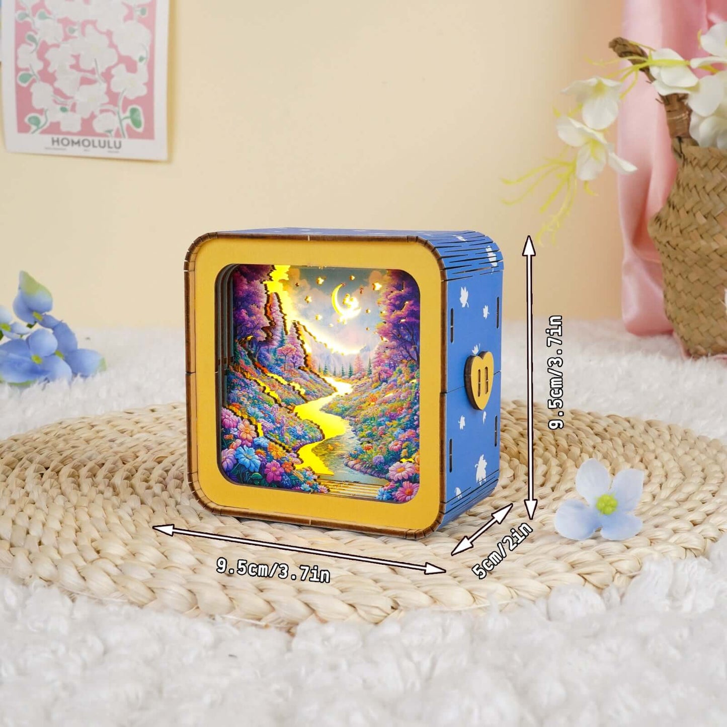 3D Wooden Puzzle Night Light, DIY kits for adults