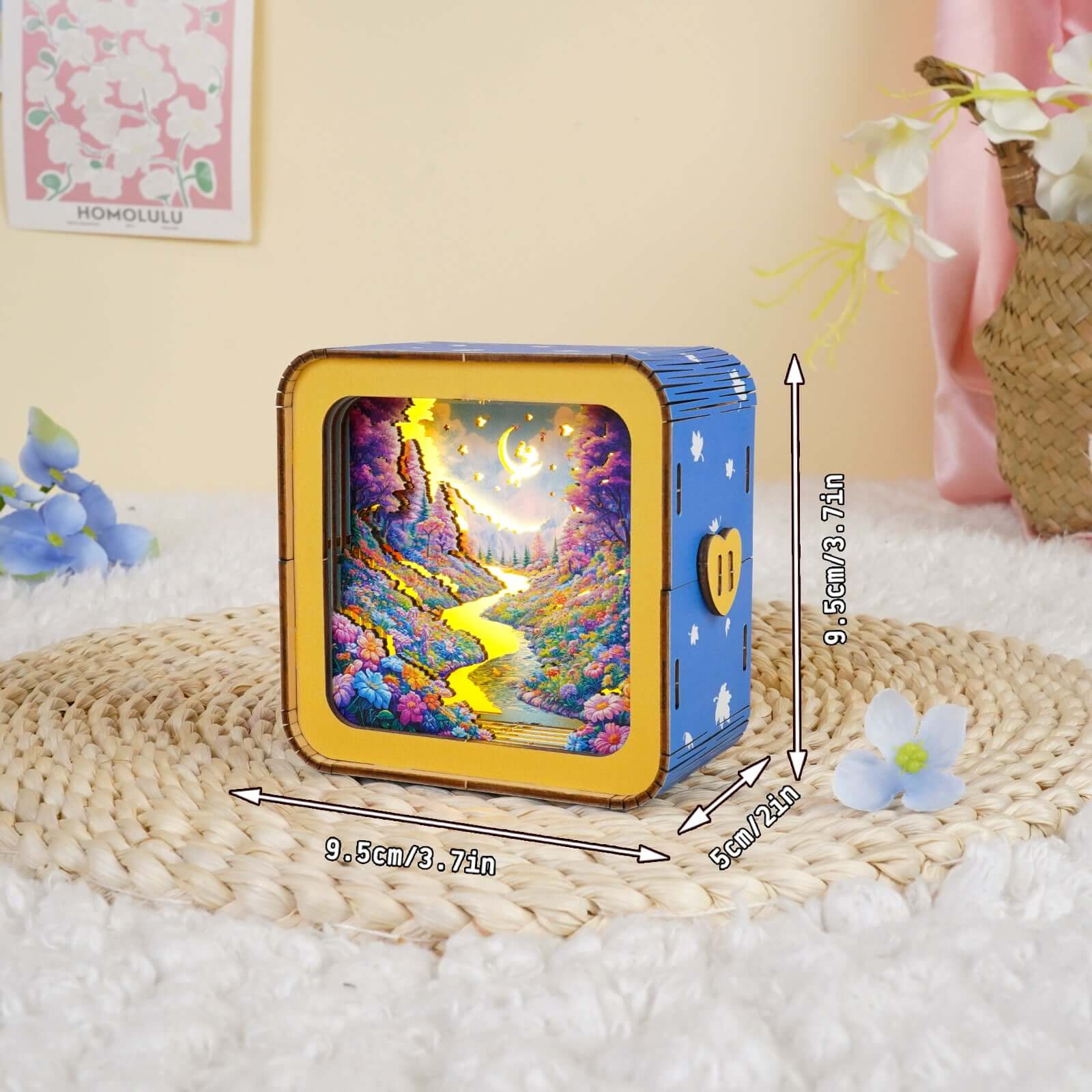 3D Wooden Puzzle Night Light, DIY kits for adults