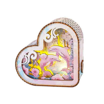 3D Wooden Puzzle Night Light, DIY kits for adults