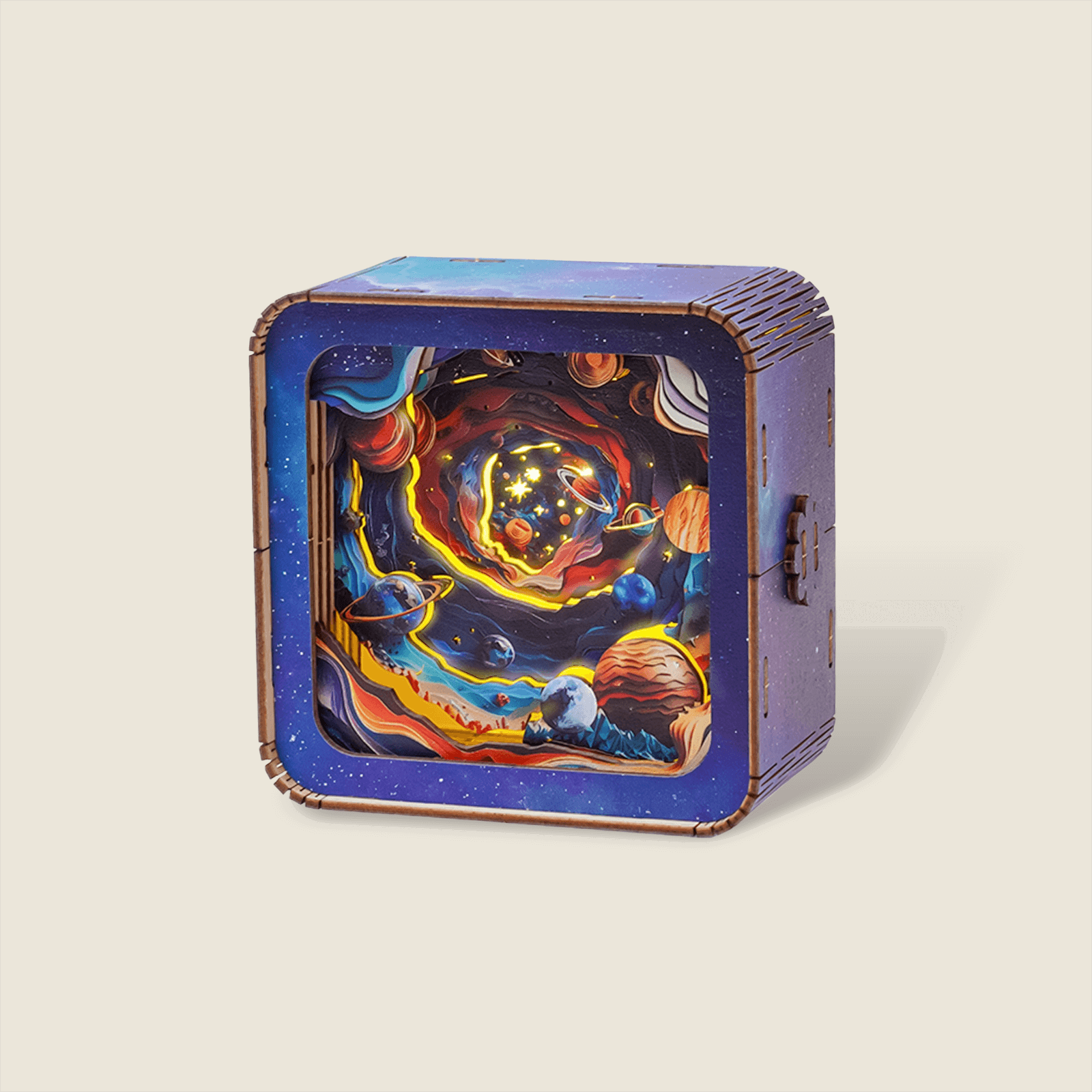 3D Wooden Puzzle Night Light, DIY kits for adults