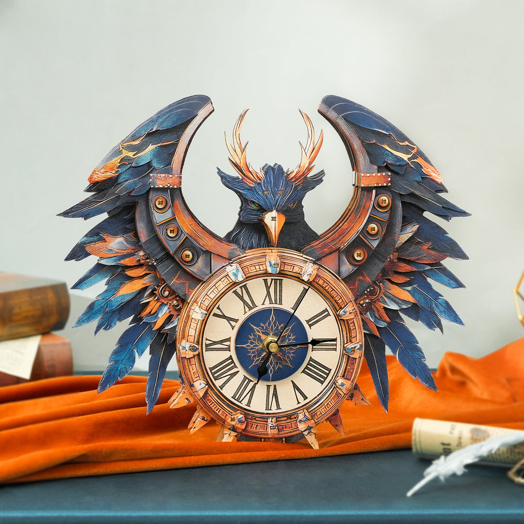 Thunderwing Sovereign DIY Wooden Clock, 3D Puzzle Craft Kit