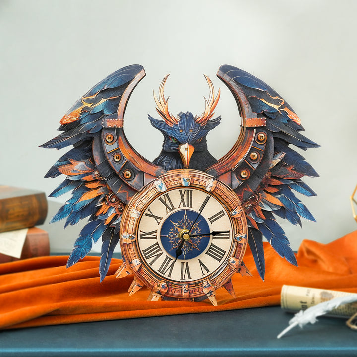 Thunderwing Sovereign DIY Wooden Clock, 3D Puzzle Craft Kit