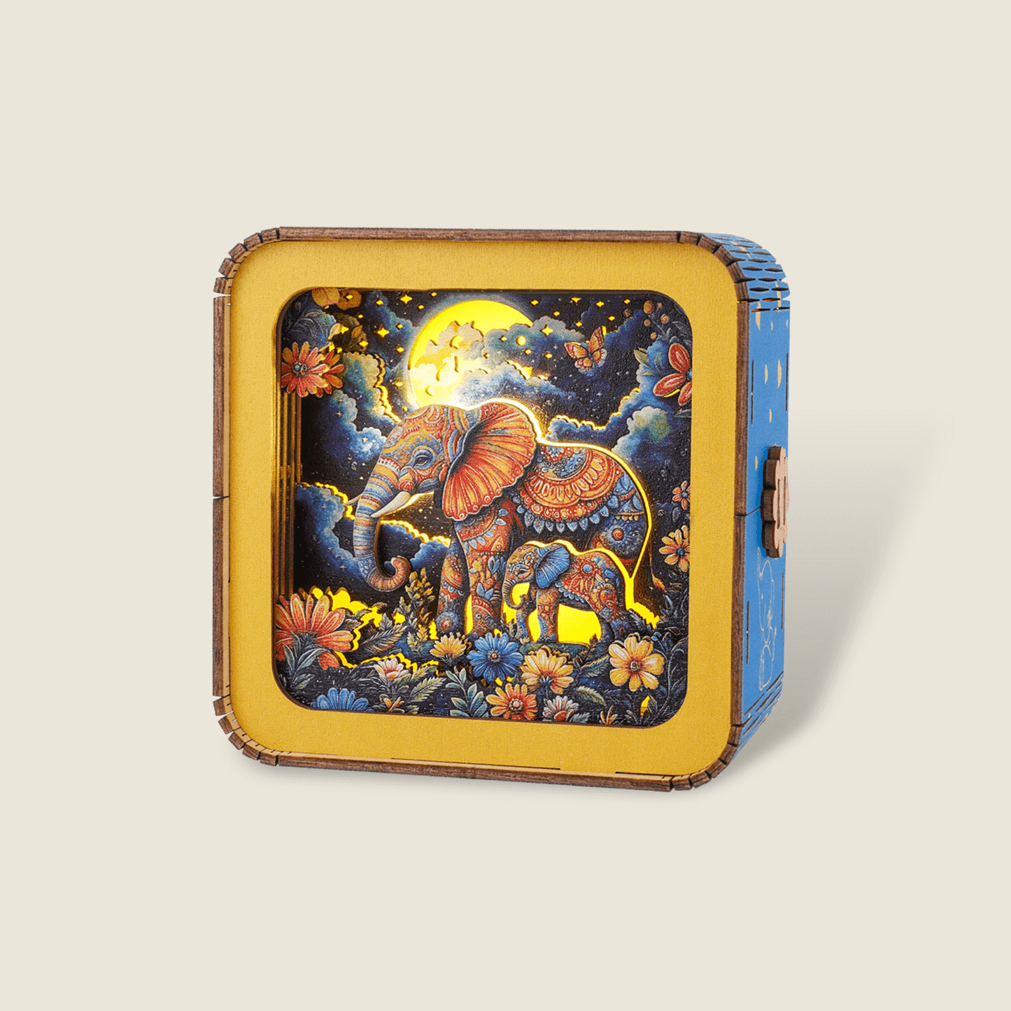 3D Wooden Puzzle Night Light, DIY kits for adults