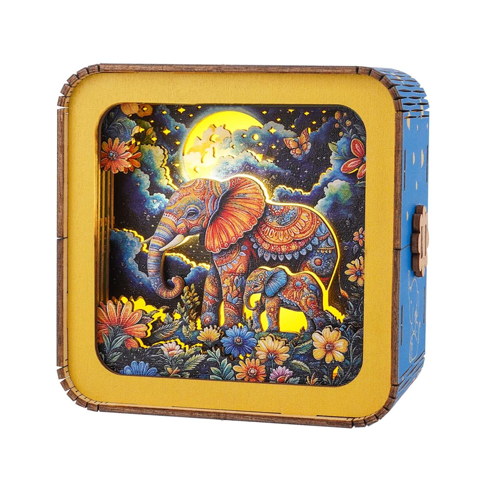 3D Wooden Puzzle Night Light, DIY kits for adults