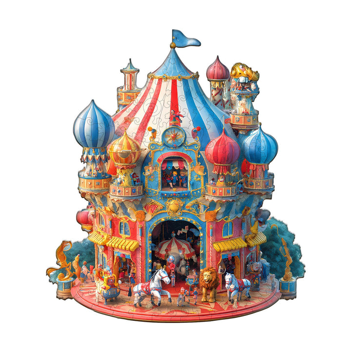 Colorful Circus Wooden Jigsaw Puzzle