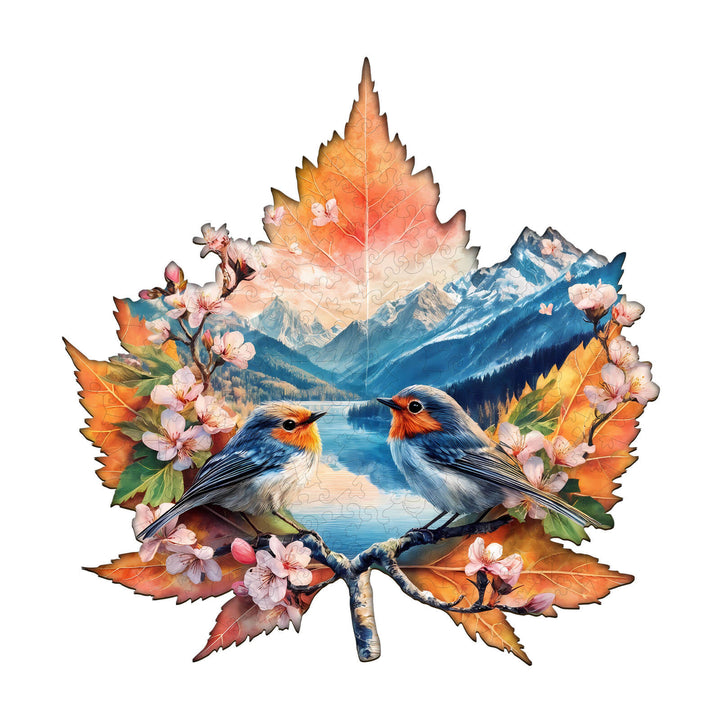 Quiet lake Wooden Jigsaw Puzzle