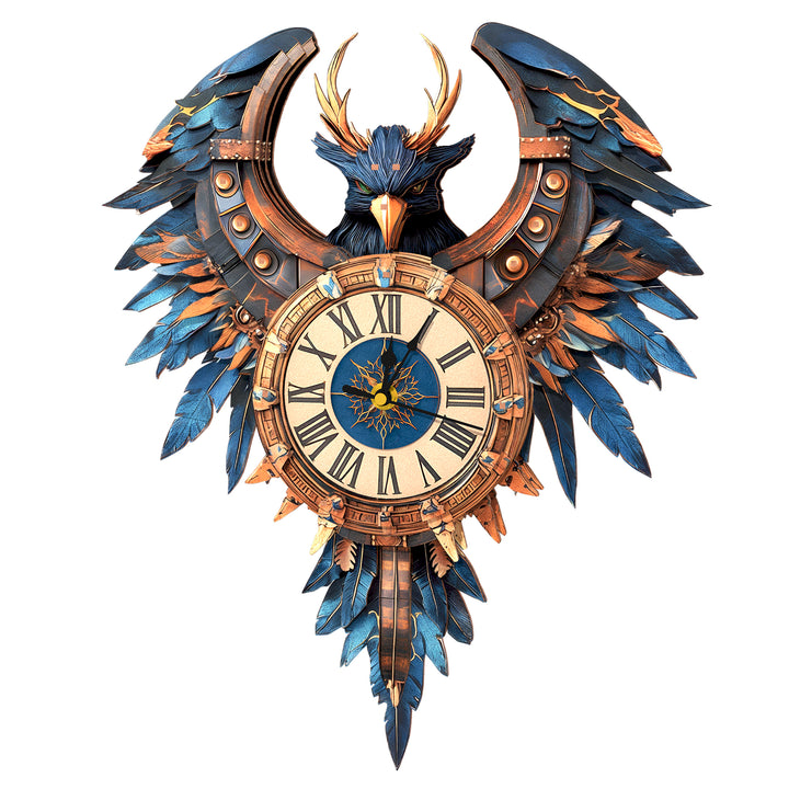 Thunderwing Sovereign DIY Wooden Clock, 3D Puzzle Craft Kit