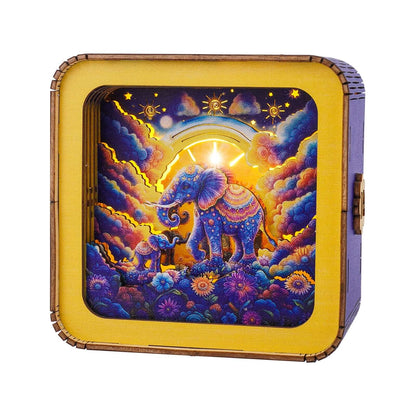 3D Wooden Puzzle Night Light, DIY kits for adults