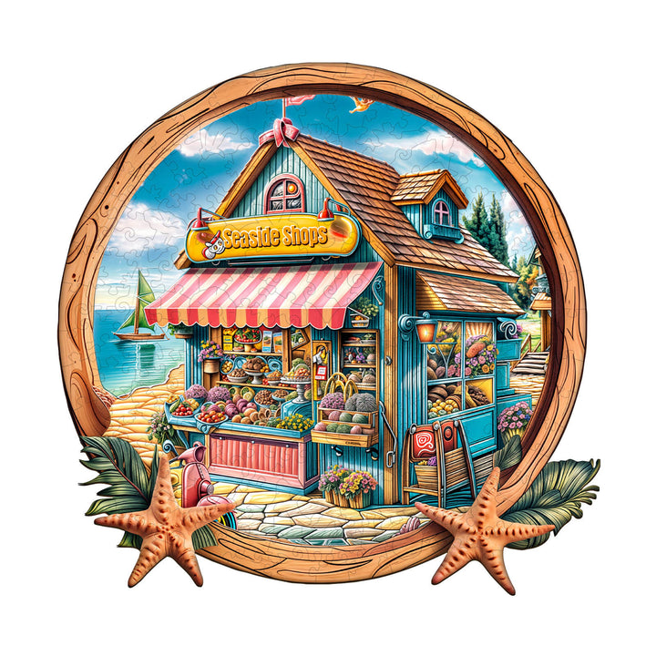Seaside Shop Wooden Jigsaw Puzzle
