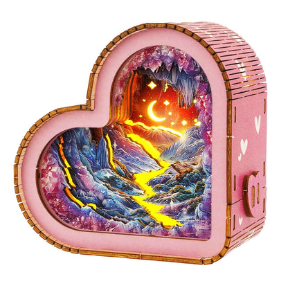 3D Wooden Puzzle Night Light, DIY kits for adults