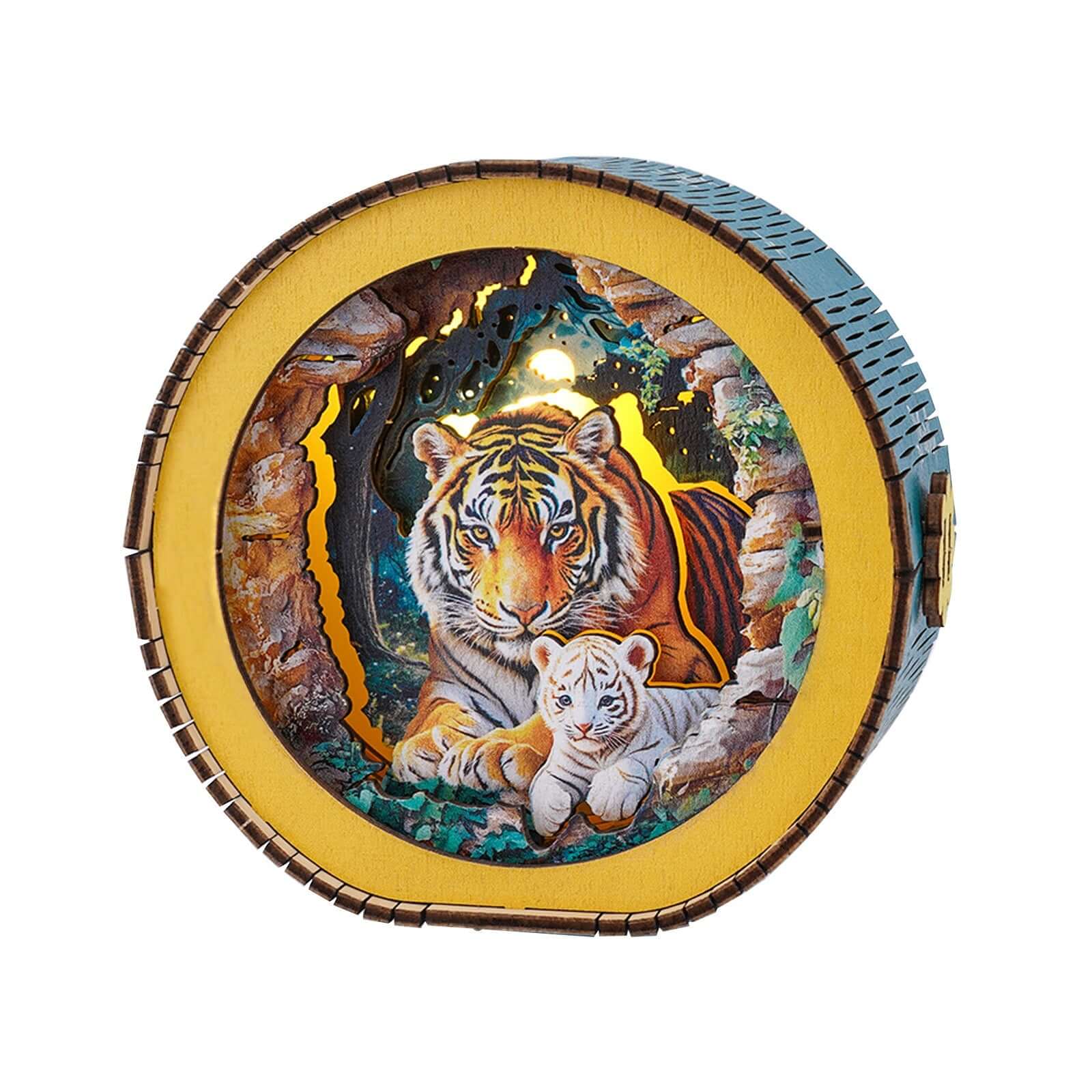 3D Wooden Puzzle Night Light, DIY kits for adults