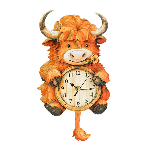 Plateau Yak 3D Wooden Puzzle Clock, Gift  for DIY Lovers, Home Decor