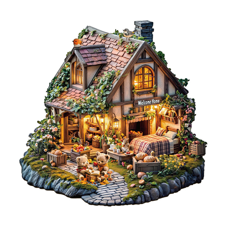 Bear's house Wooden Jigsaw Puzzle