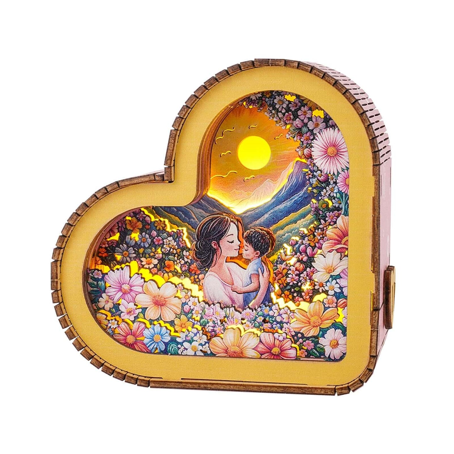 3D Wooden Puzzle Night Light, DIY kits for adults