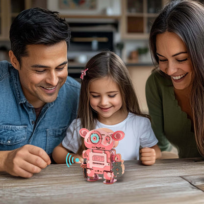 Benny Bear Robot - STEM Wooden DIY Recorder Kit for Kids