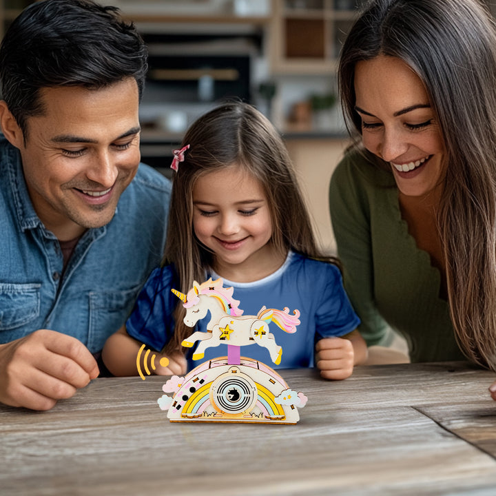 Strolling Unicorn - STEM Wooden DIY Recorder Kit for Kids