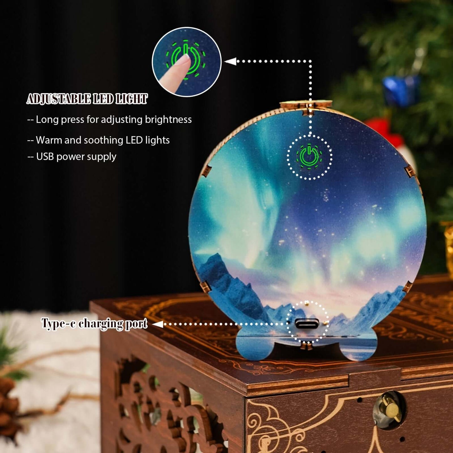 3D Wooden Puzzle Night Light, DIY kits for adults