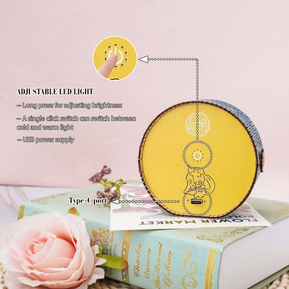 3D Wooden Puzzle Night Light, DIY kits for adults