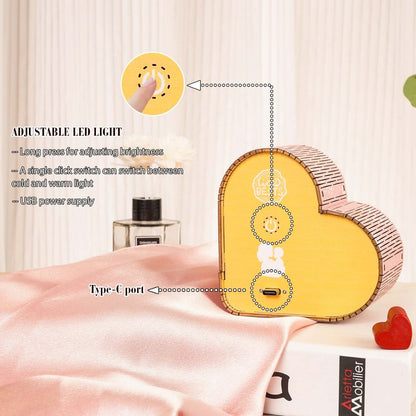 3D Wooden Puzzle Night Light, DIY kits for adults