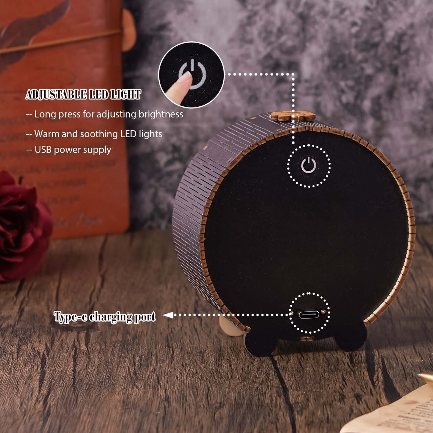 3D Wooden Puzzle Night Light, DIY kits for adults