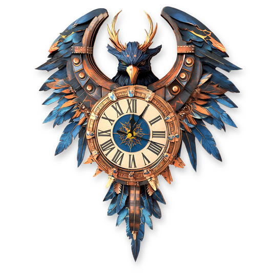 Thunderwing Sovereign 3D-Holzpuzzle-Uhr, DIY-Bastelset