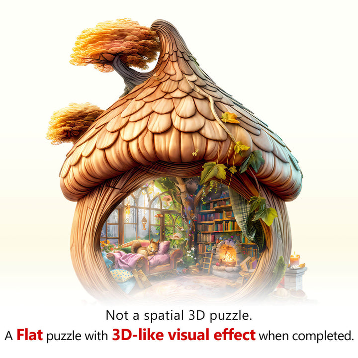 Squirrel's House Wooden Jigsaw Puzzle