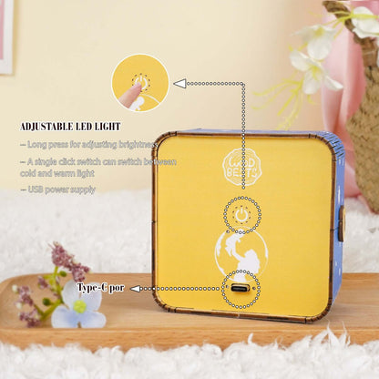 3D Wooden Puzzle Night Light, DIY kits for adults
