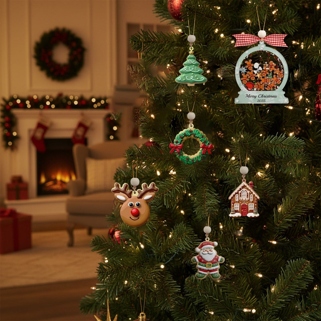 Christmas Snow Globe Ornament - Gingerbread Man