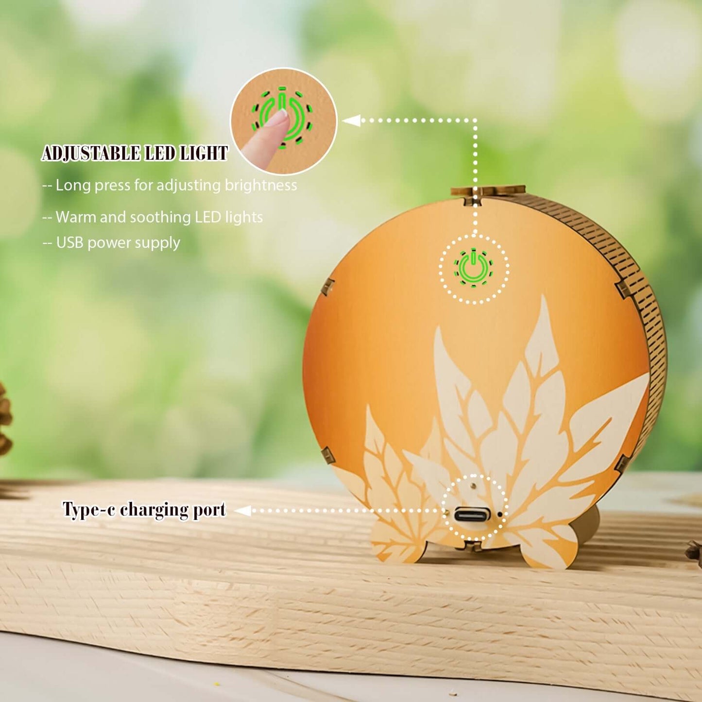 3D Wooden Puzzle Night Light, DIY kits for adults