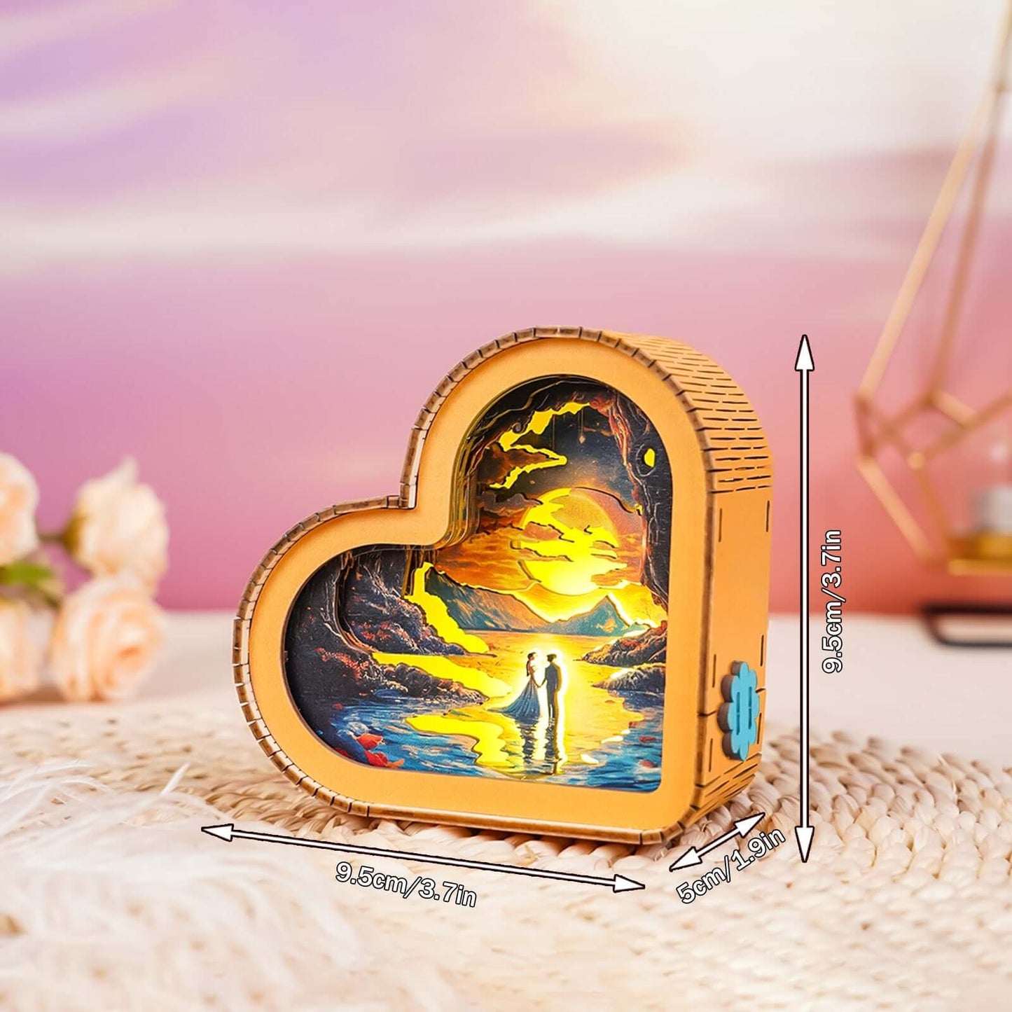3D Wooden Puzzle Night Light, DIY kits for adults
