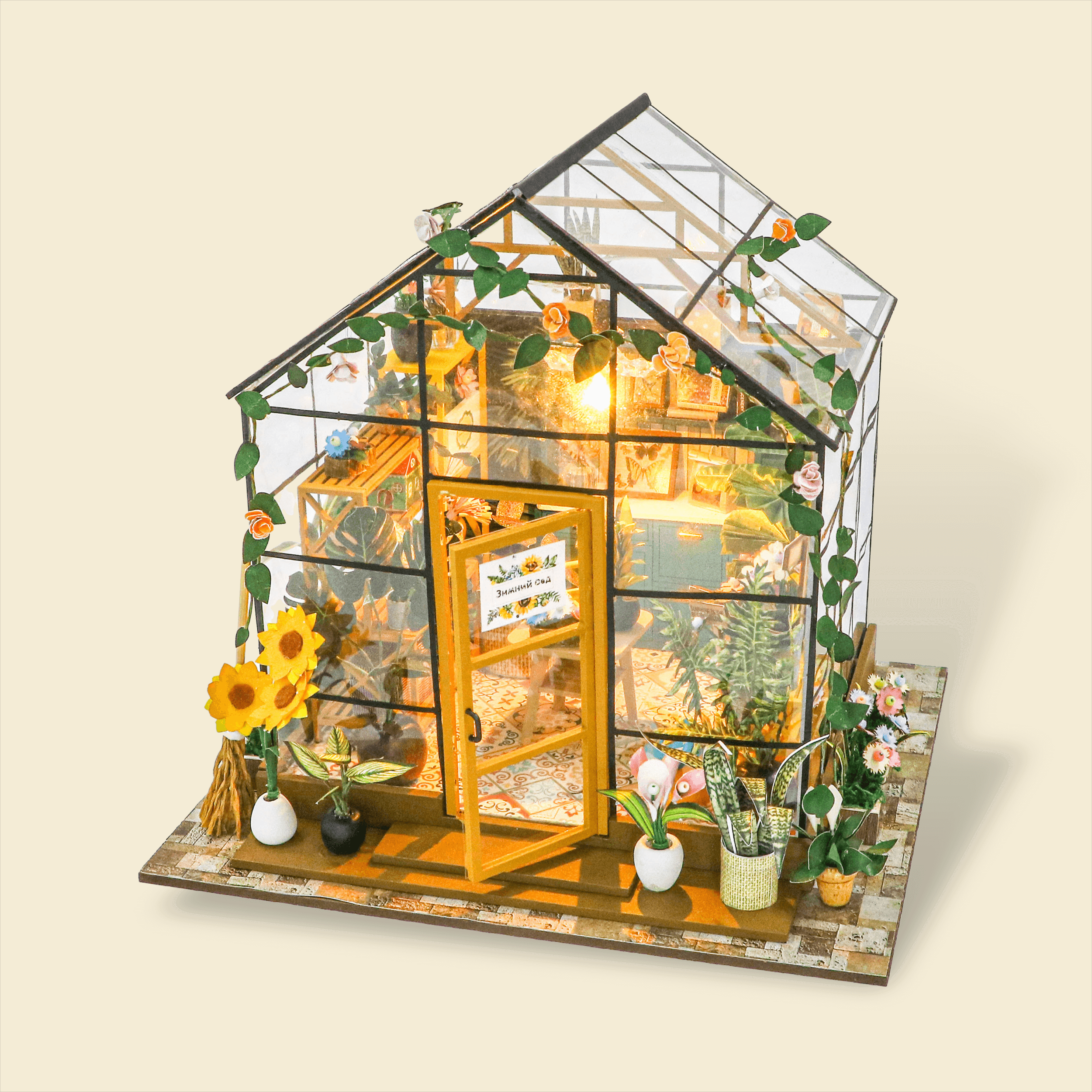 DIY miniature house kit, dollhouse kit for adults