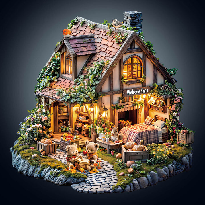 Bear's house Wooden Jigsaw Puzzle