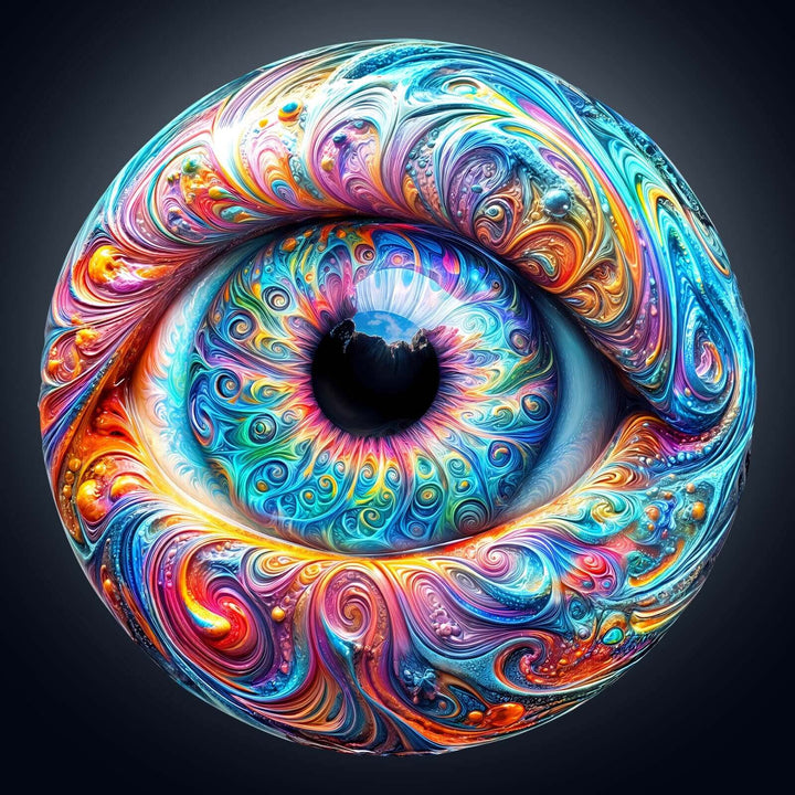 Brilliant eyes Wooden Jigsaw Puzzle