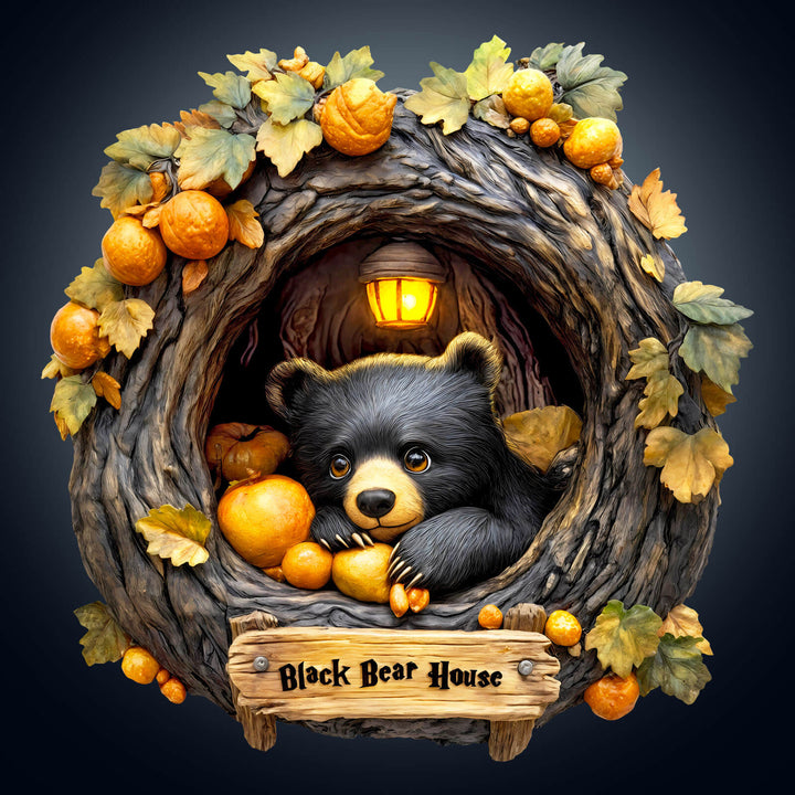 Orange Bear Wooden Jigsaw Puzzle