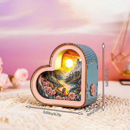 3D Wooden Puzzle Night Light, DIY kits for adults