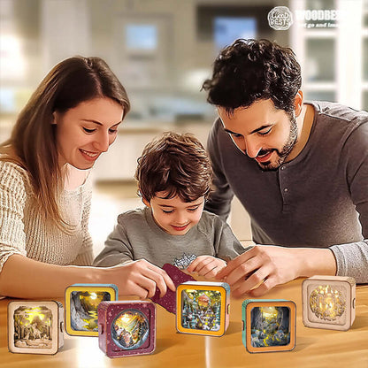 3D Wooden Puzzle Night Light, DIY kits for adults