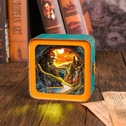 3D Wooden Puzzle Night Light, DIY kits for adults