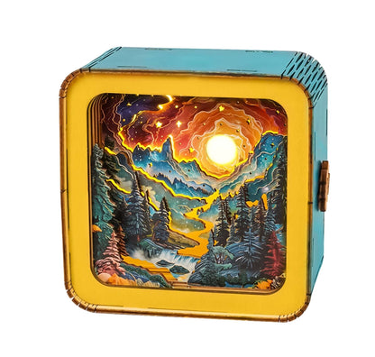 3D Wooden Puzzle Night Light, DIY kits for adults