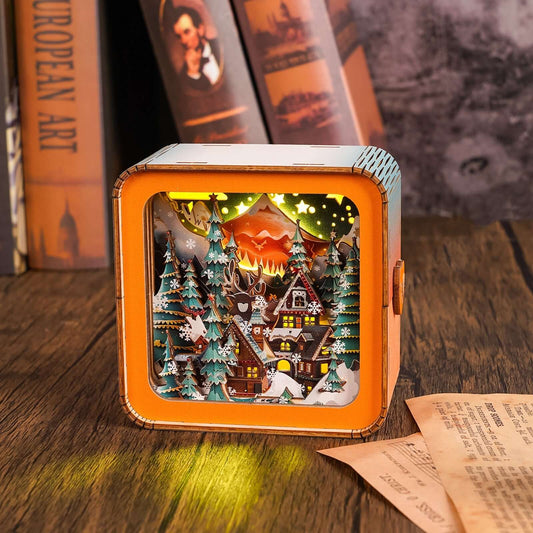 3D Wooden Puzzle Night Light, DIY kits for adults