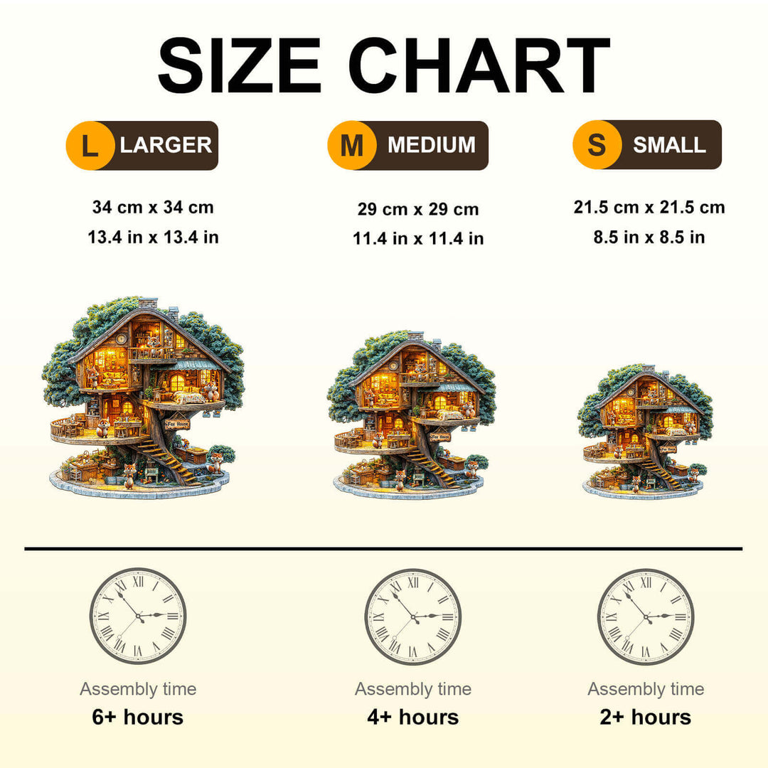 Fox House Wooden Jigsaw Puzzle