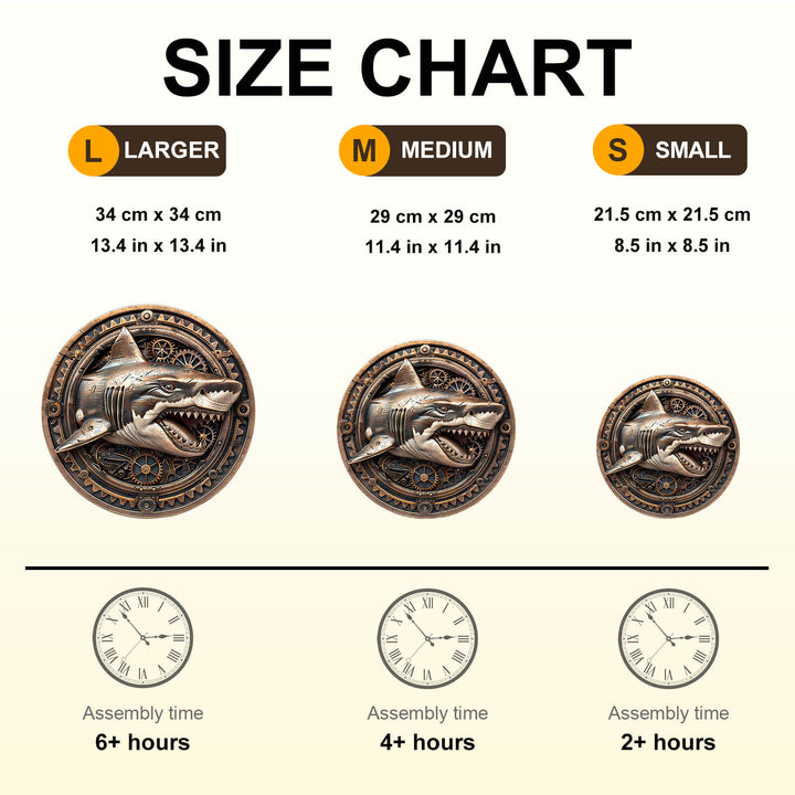 Mechanical Shark-2 Wooden Jigsaw Puzzle