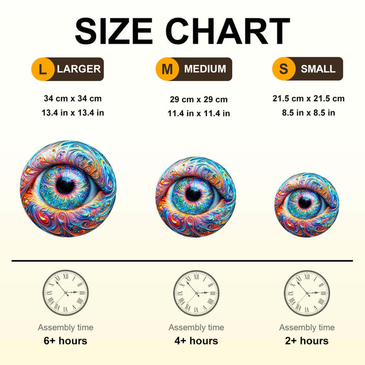 Brilliant eyes Wooden Jigsaw Puzzle